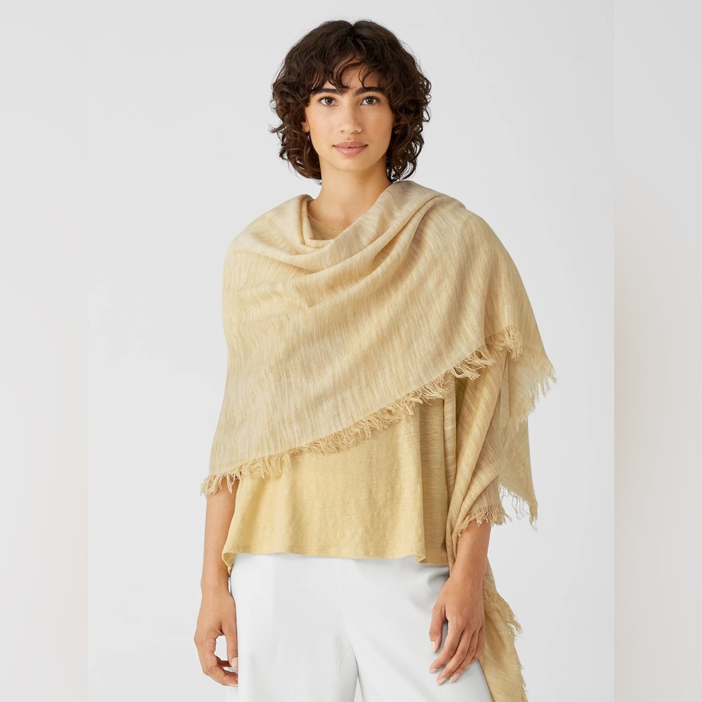 Brand New Eileen Fisher Organic Cotton Slub Scarf